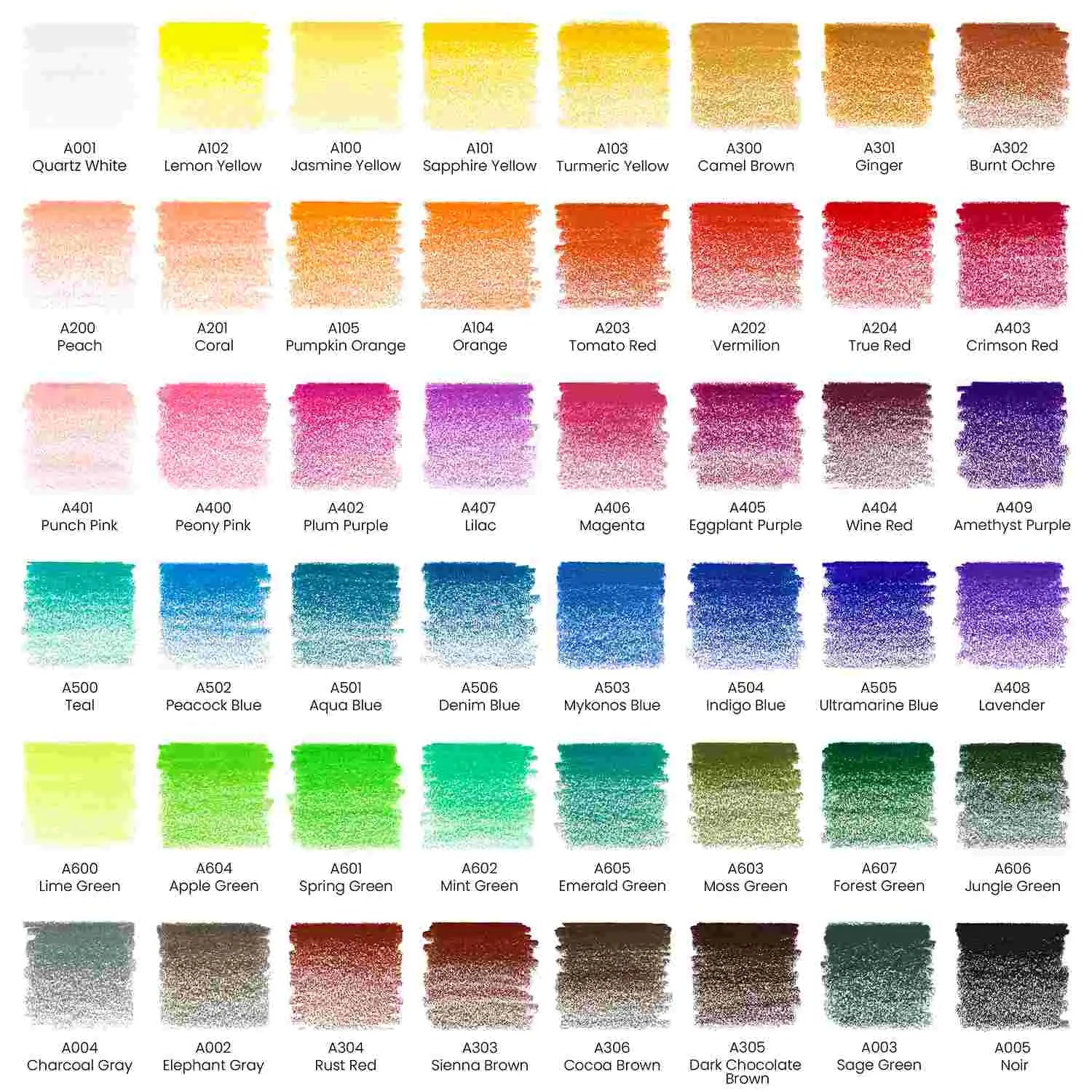 ARTEZA Colored Pencils Classic Assorted Colors Set of 48